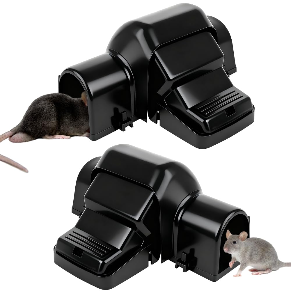 Rat Traps, 2 PCS Rat Traps That Kill Instantly, Professional Ultra Powerful Rat Catcher, Highly Sensitive Rat Trap for Outdoors and Indoors, Reusable Mouse and Rat Trap, Rodent Trap-image-26