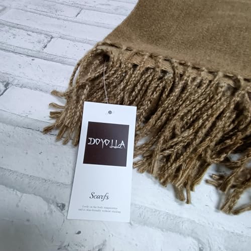 Winter Scarf for Men Women Color Brown Warm Thick Shawls and Wraps4