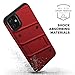 Zizo Bolt Cover - Case for iPhone 11 with Military Grade + Glass Screen Protector & Kickstand and Holster (Red/Black)