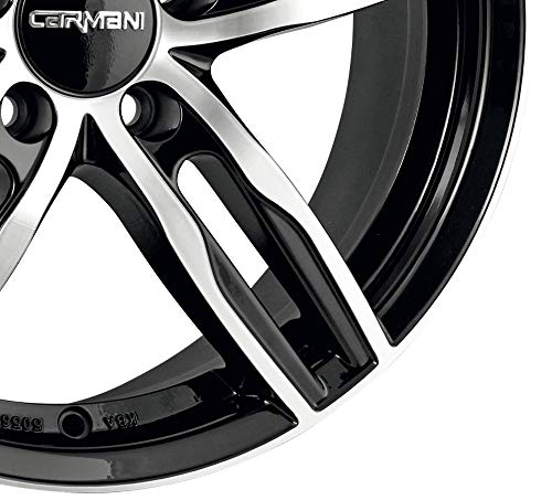 Llantas Carmani Pablo 7x16 en esmalte negro para optimizar el control de la conducción 3