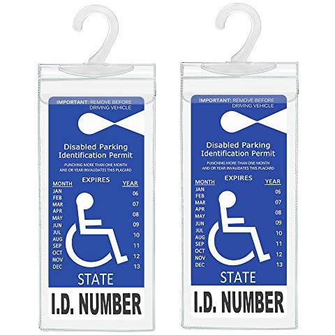 Handicap Parking Placard Holder by Tbuymax Cover