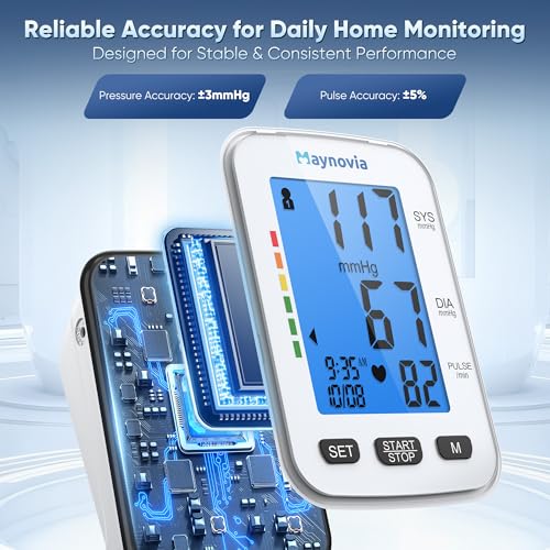 Image of Upper Arm Blood Pressure Monitor, Talking, 8.6-16.5 in Cuff | English and Spanish voice, backlit LCD, 6-level volume, 2-user memory, 120 readings, irregular heartbeat detection, home use