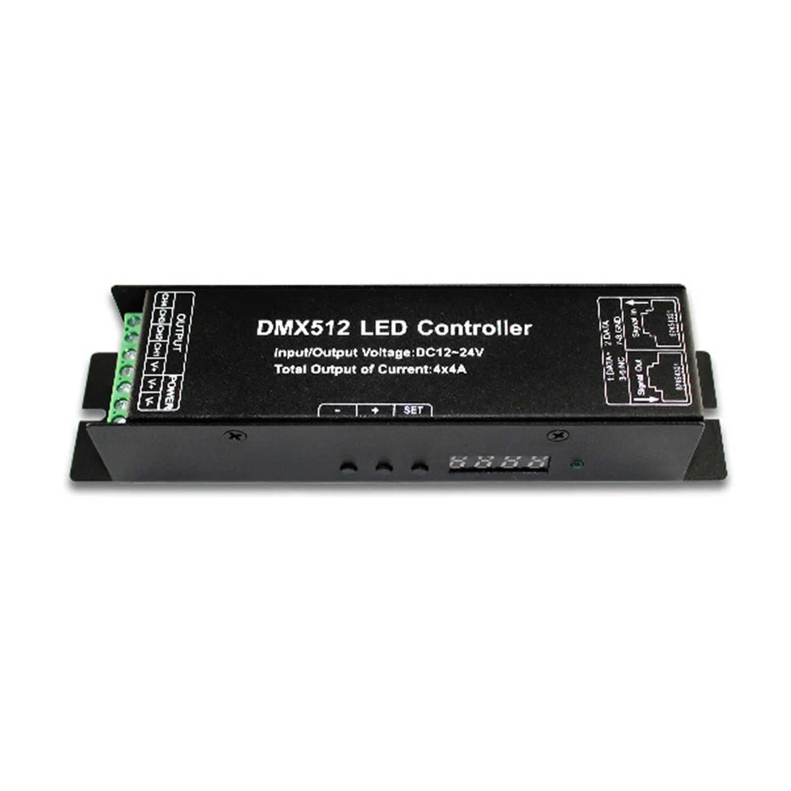 3/4/24CH 24-Channel DMX512 RGB RGBW LED Controller decoder dimmer Driver for 5050 RGBWW Strip(Rgbw 4chx4a 12-24v)
