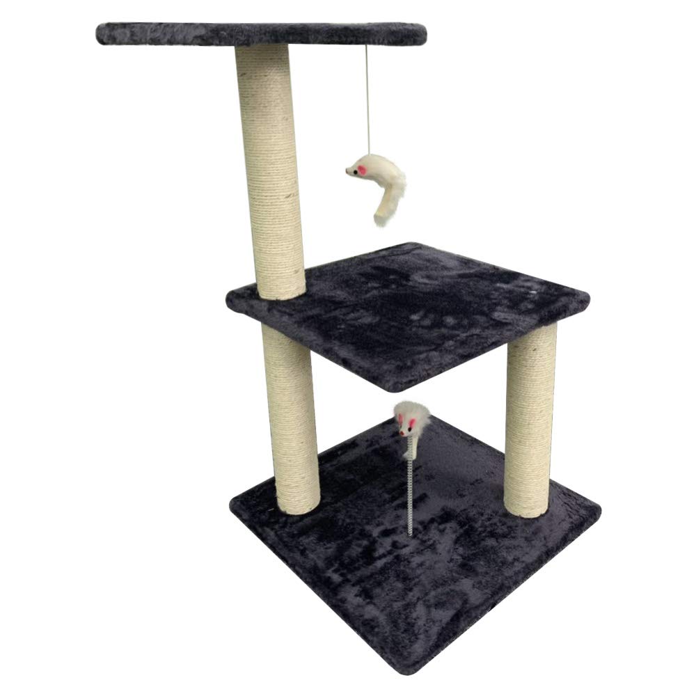 nobrand Platform Cat Tree Scratching 42cm Post Activity Centre Bring Toys, Rope Kitten Furniture Playhouse Sisal Covered Scratching Posts for Cat Climbing Tower