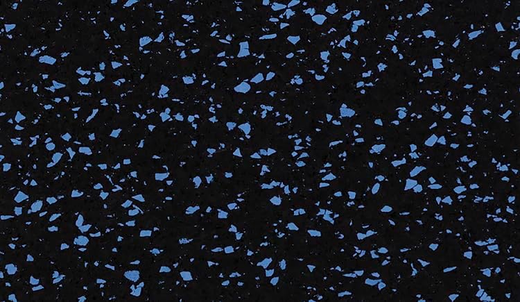 Acouslek Fitness Gym Flooring | 23" x 23" Heavy Duty Rubber Exercise Floor Tiles for Home Gyms | Made in USA | Color Options (FF04 Cosmic Dust, 24-Pack)