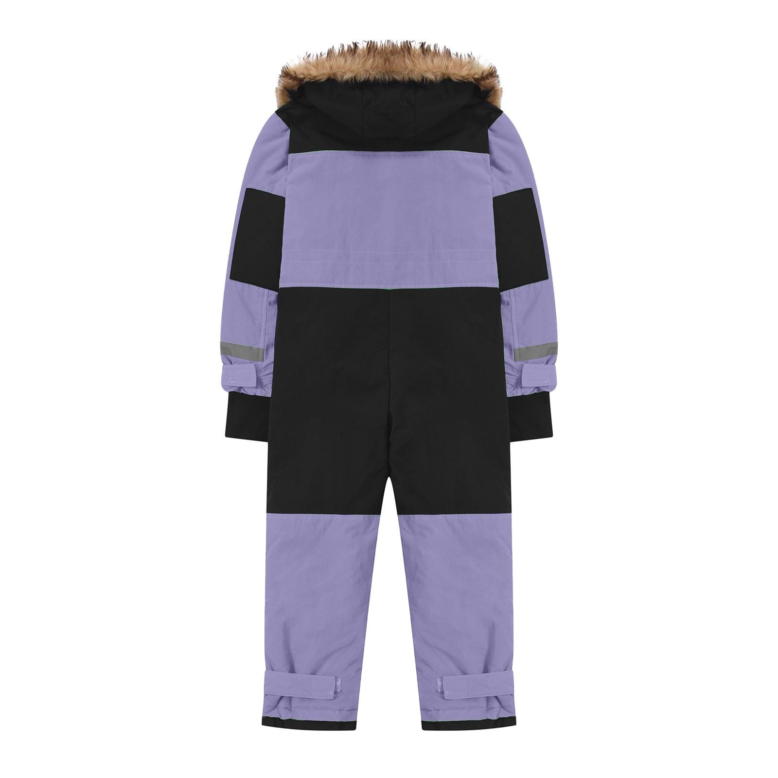 Generisch Jungen Schneeanzug Skianzug Thermo Winteroverall Warm Winddicht Abnehmbarer Matschschutz Outdoor Softshellanzug Wasserdicht Kinderbekleidung für Aktive Tage