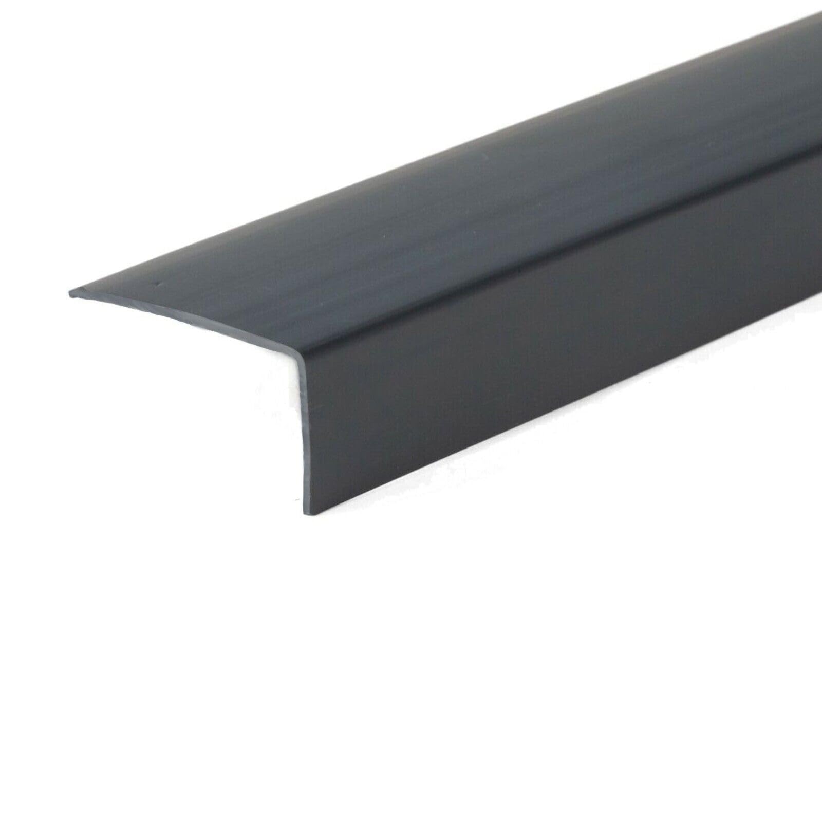 Anthracite Pvc Mw Profiles Unequal Pvc Corner Trim 70Mm X 30Mm - Anthracite Ral 7016 - Wall Corner Guard, 2.44M Length (70X30mm)