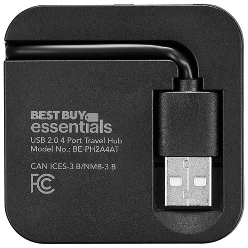 Image of Best Buy essentials Phone & Mobile Device Charging Accessories - Lightning & USB-C Options, Charging Cords, Hubs & Power Accessories (4 Port USB Hub, One Size)