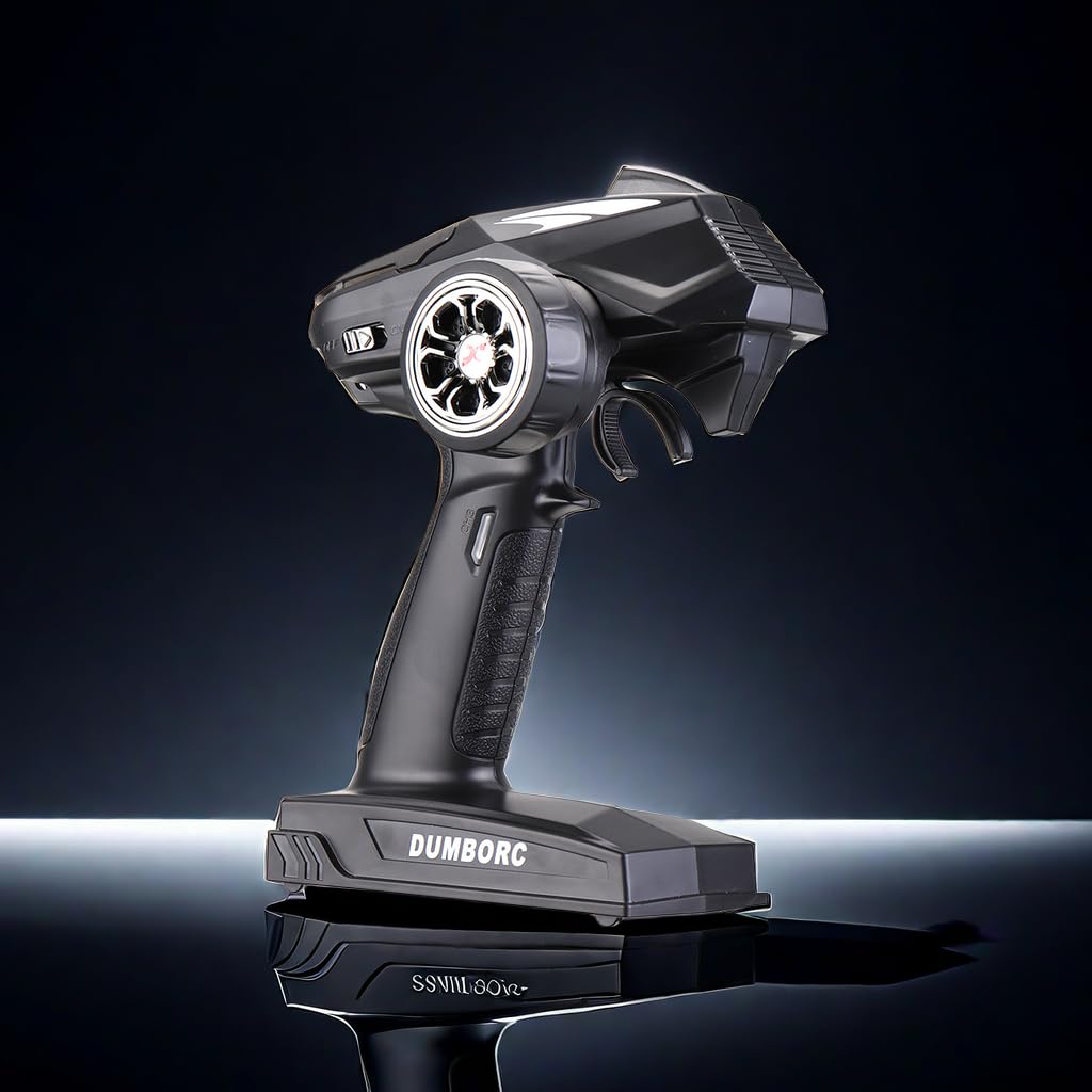 DUMBORC X4 RC Transmitter and Receiver X6F, 4 Channel Radio Remote Controller for RC Cars Boats Tanks Crawler Truck Driving