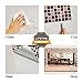 Tic Tac Tiles Peel and Stick Self Adhesive Removable Stick On Kitchen Backsplash Bathroom 3D Wall Sticker Wallpaper Tiles in Square Designs (Maple & Sea) (10, Maple)