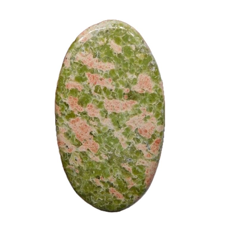 Gems_Hub 1 Pcs. Of Natural Unakite Oval 46x25mm Cabochon loose gemstone for jewelry making. (DIY, Ring, Pendant, Necklace)| GH_NAT_01491