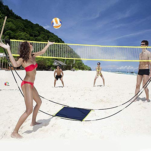 image for CAILENIFDC Portable Badminton Net Set with Stand and Carry Bag, Indoor