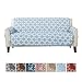 Adalyn Collection Deluxe Reversible Quilted Furniture Protector. Beautiful Print on One Side / Solid Color on the Other for Two Fresh Looks. By Home Fashion Designs Brand. (Sofa, Marine Blue)