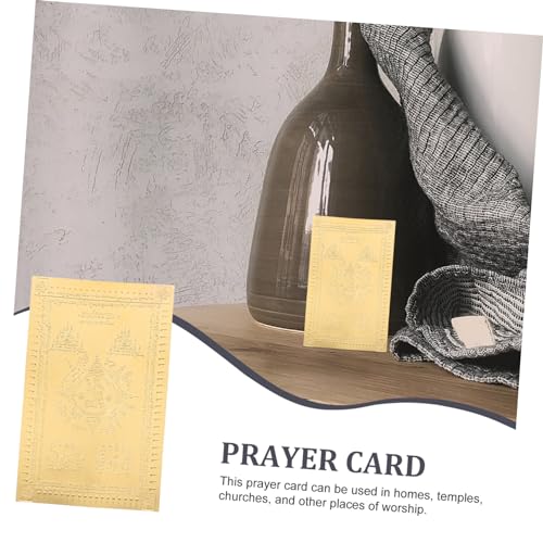 VILLCASE 2 Peças Cartões De Oração Das Escrituras Pacotes De Templos Embrulhos Cartões De Presente C