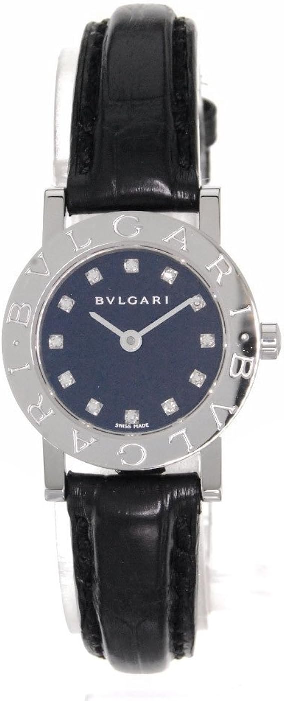 Amazon Bvlgari ブルガリ Bb23sl 12 12pダイヤモンド ブルガリブルガリ 腕時計 ステンレススチール 革 レディース 中古 レディース腕時計 腕時計 通販