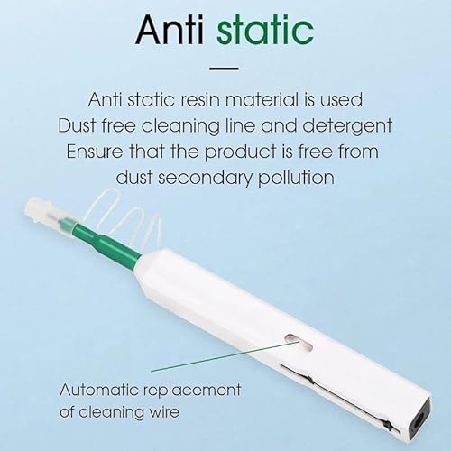 Zeasun Fiber Optic Connector Cleaning Pen For 2.5Mm Ferrules Sc,Fc,St,Sc/Apc And Fc/Apc,800+ Clean Times #TOP5