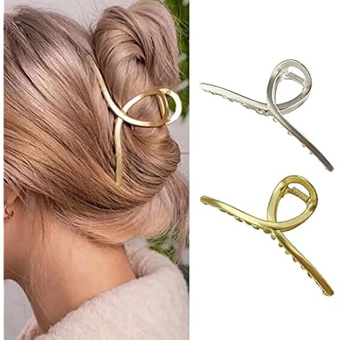 Prosy Large Gold Hair Claw Clips Cover