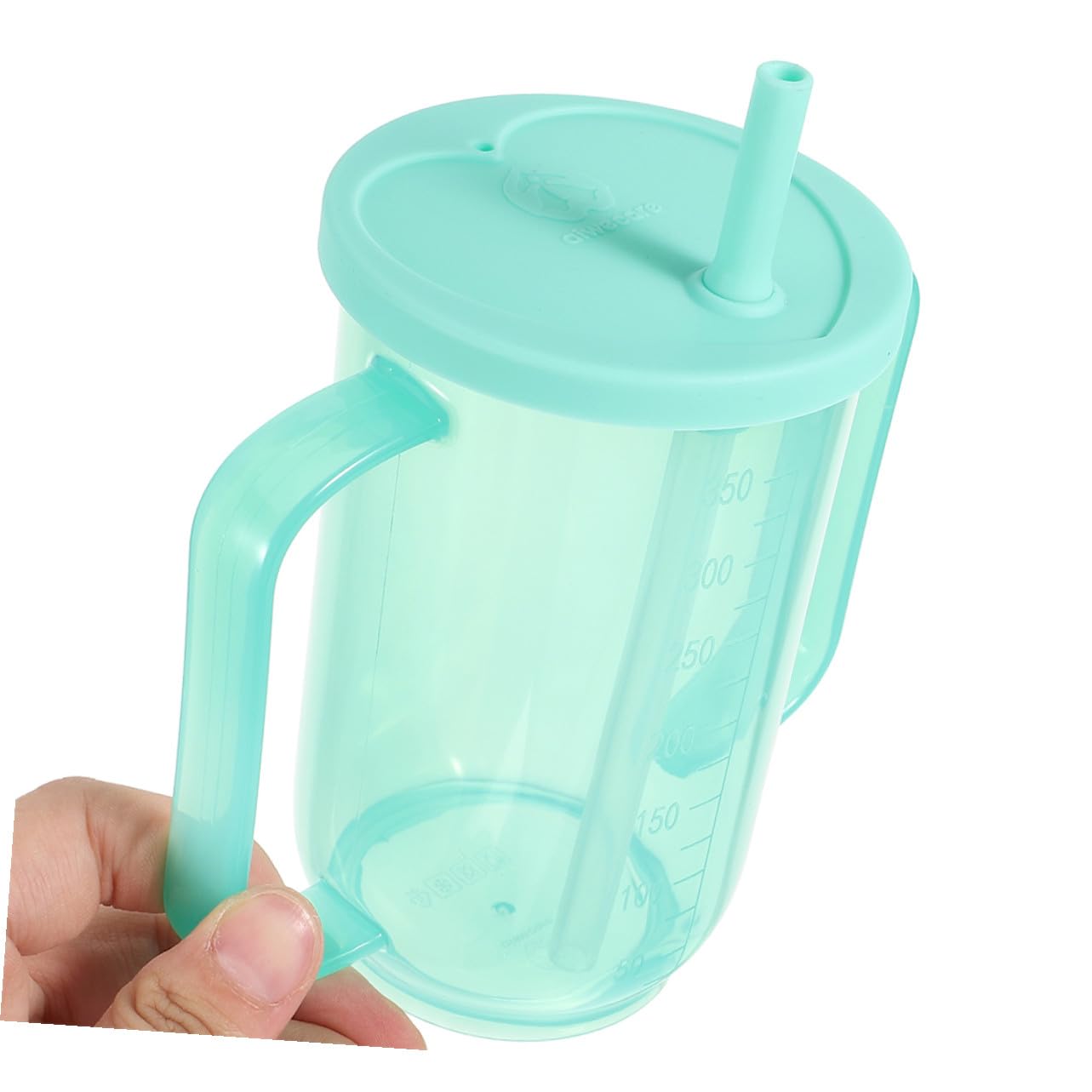 LABRIMP 2 Stück Auslaufsichere Senioren Trinkbecher mit Ergonomischen Griffen Schnabeltasse mit Deckel und Strohhalm Bruchsicherer Pflegebecher für Erwachsene für Bettlägerige und
