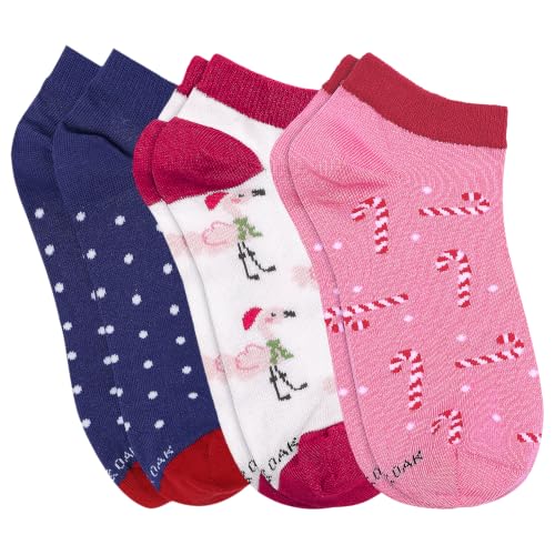 Image of Mint & Oak Low Cut Ankle Women Socks, Christmas Gift Quirky Socks For Friends, Cute Funky Socks, Christmas Secret Santa Gifts For Women