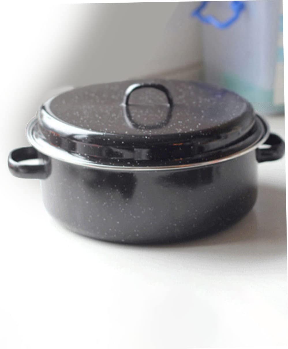 OUNONA Enamel Potato Pot Kitchen Gadget Household Roaster for Chestnut Potato Stove