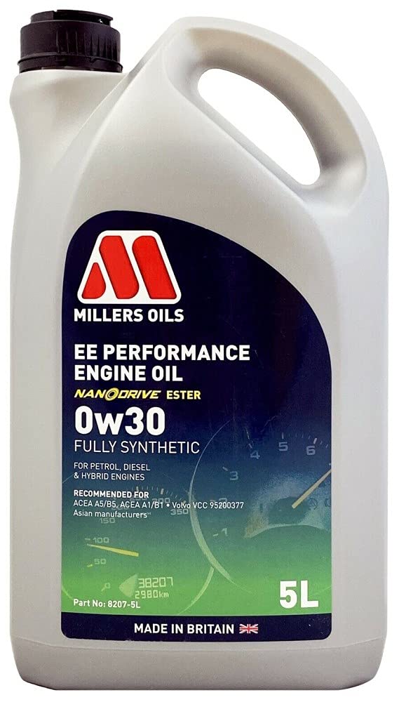 Millers EE Performance 0W30 Fully Synthetic Nanodrive Ester Engine Oil, 5 Litres