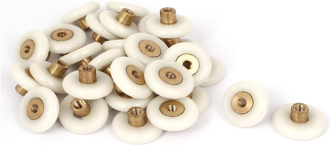 New Lon0167 Bathroom Shower Featured Door Window Closet reliable efficacy Sliding Pulley Roller 24mm Dia 30 Pcs(id:67d cd bd e9d)