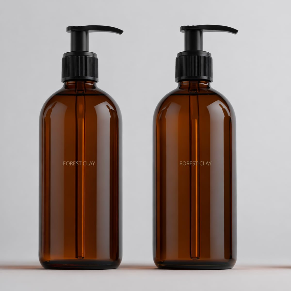 Refillable Plastic Dispenser Bottles with Black Pump – Leakproof, Durable & Reusable for Handwash, Shampoo, Body Wash, Liquid Soap, Sanitizer, Massage Oil -Pack of 2 (Amber, 300 ML)-image-18
