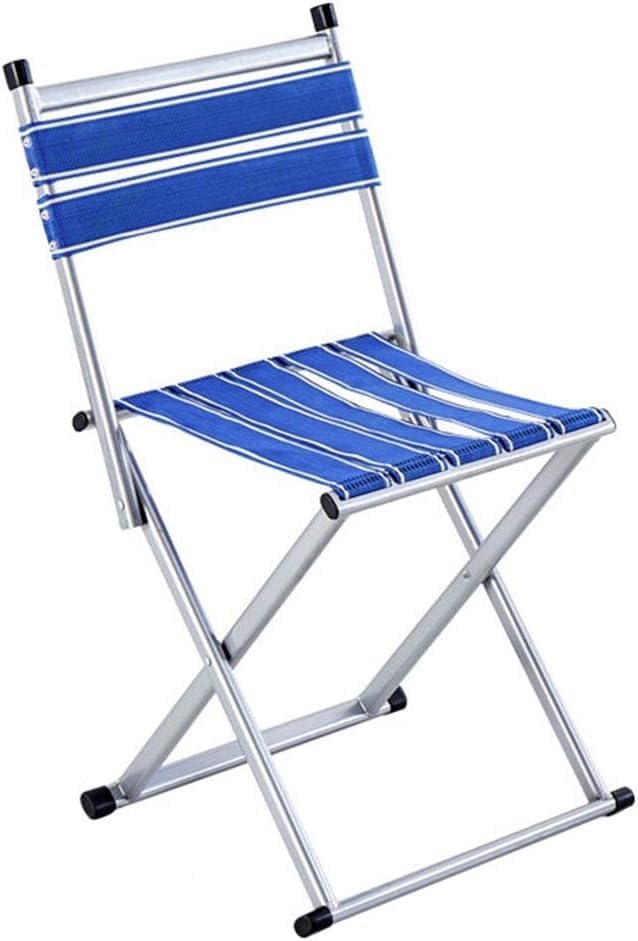 Image of AARKRI SALES Portable Folding Stool - Heavy Duty Outdoor Chair for Camping, Hiking, Fishing, Picnic - Collapsible Mini Travel and Garden Seat (Foldable Chair Blue new)