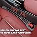 Axutous Car Seat Gap Filler Universal for Car SUV Truck Interior Accessories Seat Gap Plug Organizer Blocker with Storage Slot Black Pack of 2