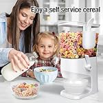 Cereal Dispenser Countertop Wath Bowls and Spoons（1pcs White） - Image 4