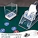 Deekin 6 Deck Blackjack Shoe with Discard Tray Clear Acrylic Card Dispenser for Playing Cards Playing Card Blackjack Dealing Shoe Dispenser Discard Holder Trays for Blackjack Games (2 Pieces)