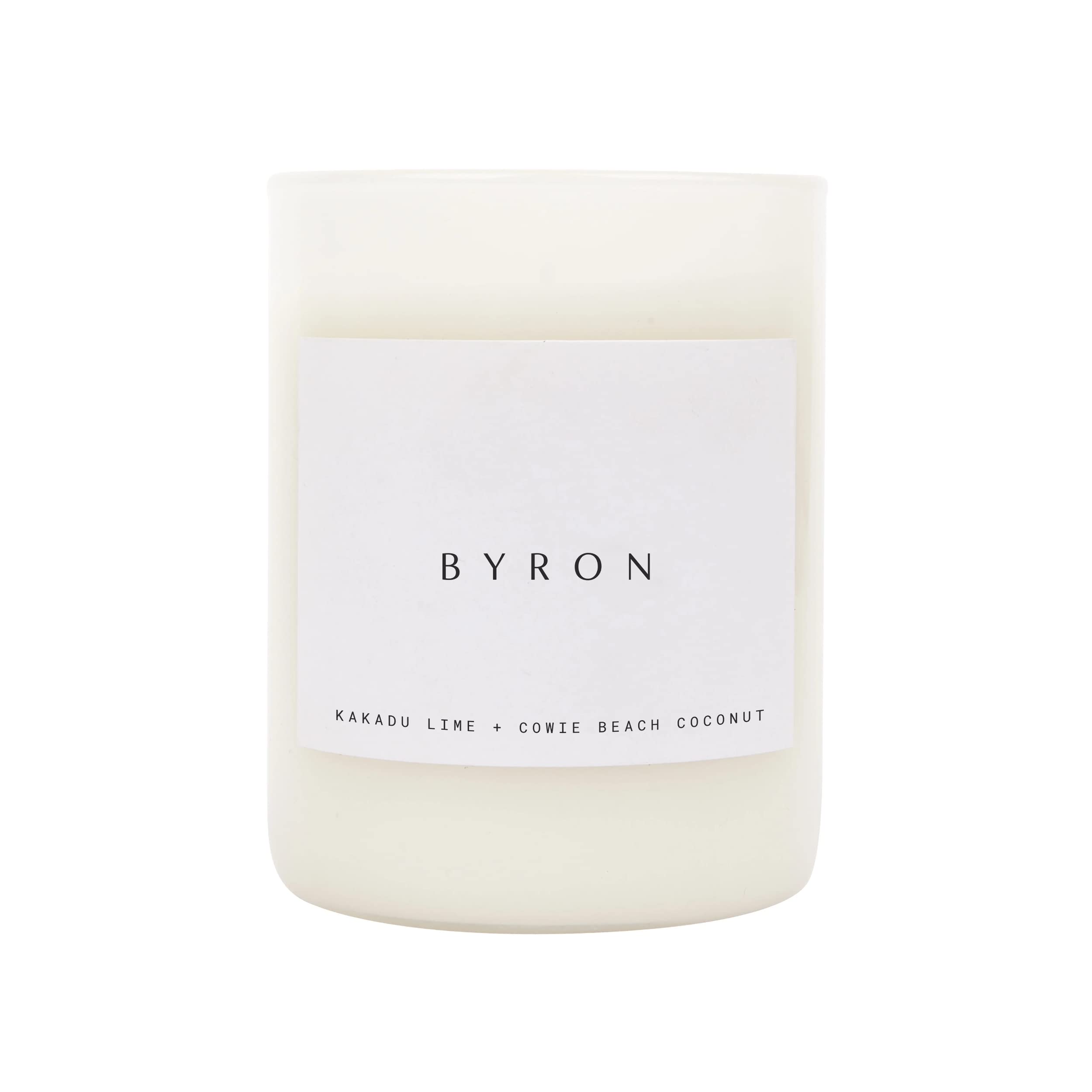 SunnyLIFES1GSCLYW Byron Scented Candle, White