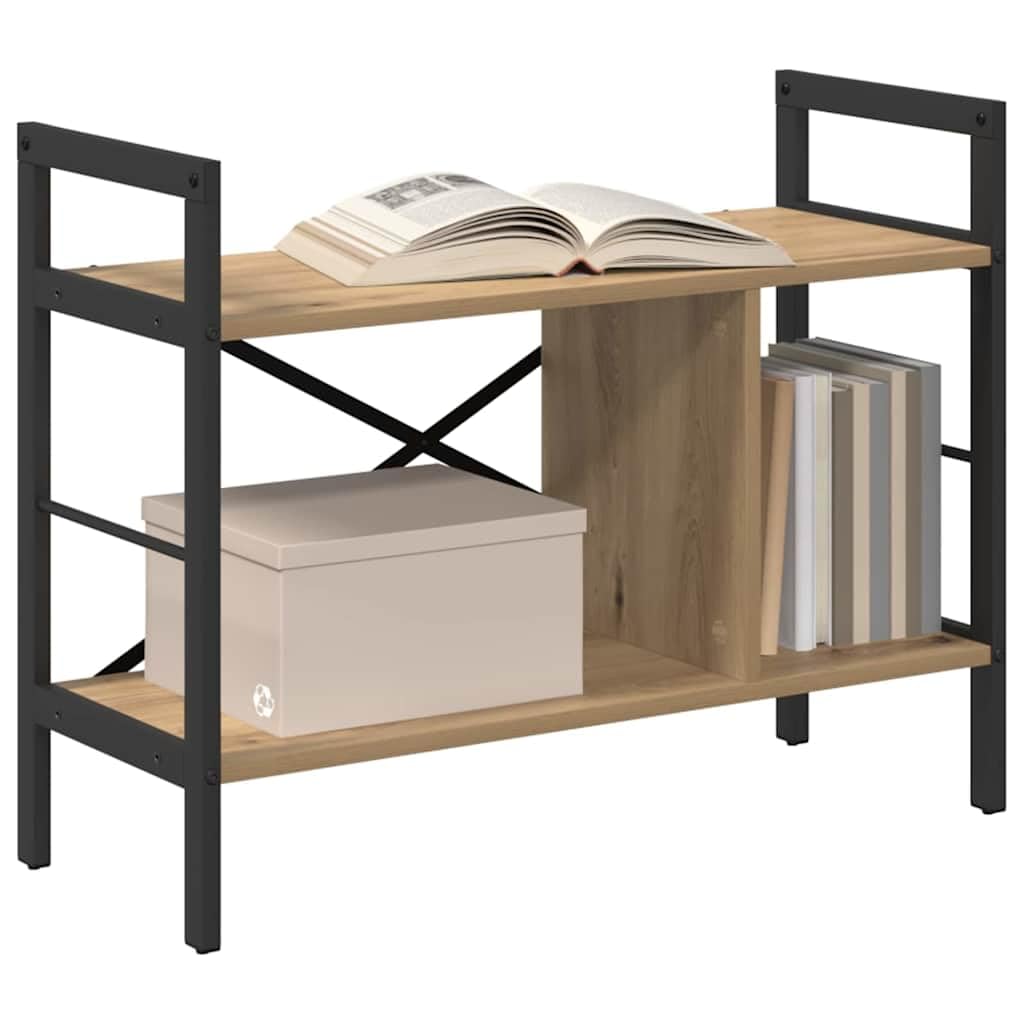 Vidaxl Bookshelf Artisan Oak 75 X 30 X 58.5 Cm Engineered Wood