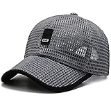 lememogo Full Mesh Baseball Cap,Quick Dry Baseball Cap Summer Mesh Sports Run Cap Adjustable (Dark...