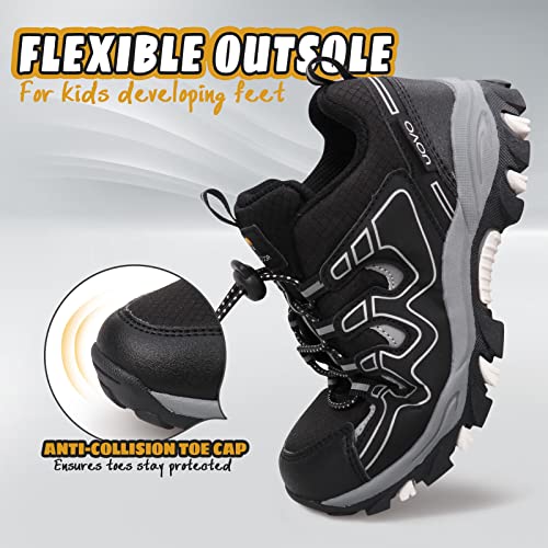 UOVO Boys Girls Kids Sneakers Hiking Running Outdoor Walking Tennis Shoes Waterproof Non Slip Fashion Sneakers(Little/Big Kids3