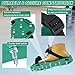 DASBET Epoxy Floor Spiked Shoes Gunite Spiked Shoes | 1 Pair Green Spiked Shoes with 1.1''/28mm Sharp Short Spikes for Epoxy Floor Coating, Self-Leveling Floor, Epoxy Garage Floors, Overlays