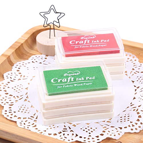 Zwbfu Almofada de tinta artesanal DIY Stamp Inkpad para crianças adultas para carimbos de borracha d