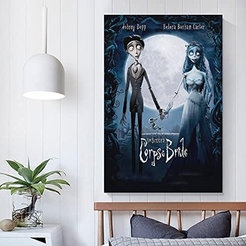 Amazon 映画 レトロ コレクター ティム バートンの花嫁 ポスター 2 ポスター 装飾画 キャンバス ウォールアート リビングルームのポスター 寝室 キッチンの装飾 絵画 24 36インチ 60 90cm ウォールステッカー オンライン通販