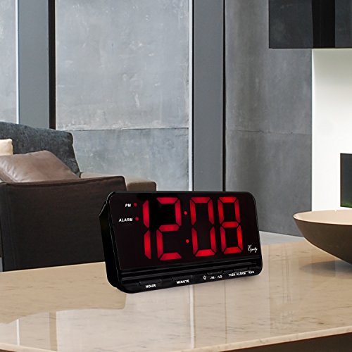 Equity 30401 3" Red Led Electric Alarm Clock, X-Large #TOP3