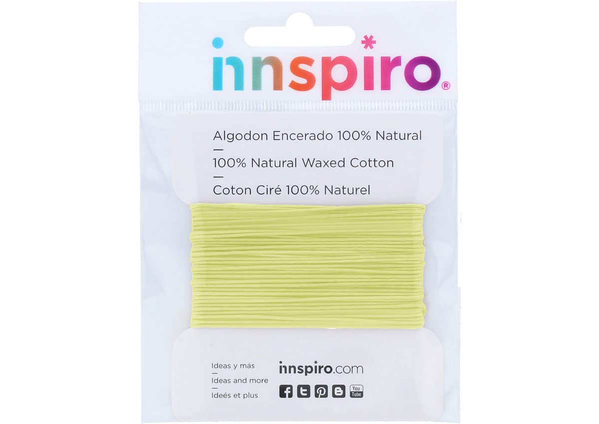 Cotton cord Waxed Fine Cream 0.5 mm. 5 m.