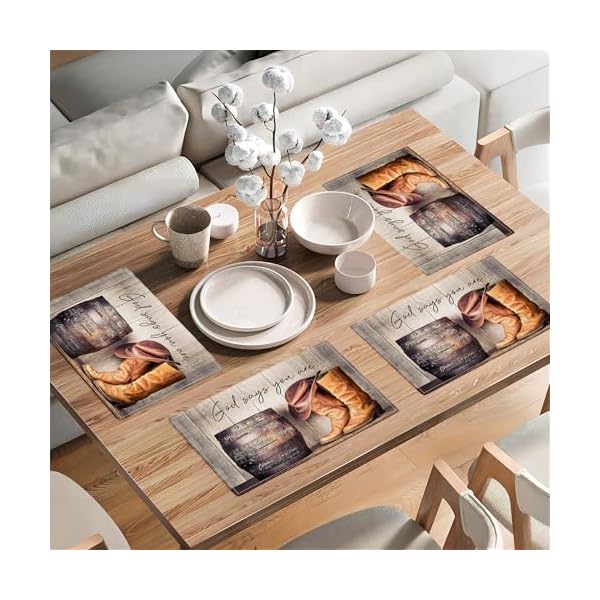   Cowboy-Placemats-Set-of-6-Western-Cowboy-Boots-Hats-Table-Mats-Washable-Place-Mats-for-Home-Party-Indoor-Kitchen-Dining-Table-Decoration-12x18