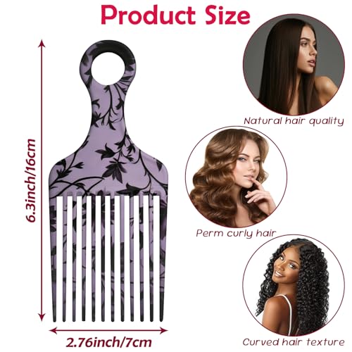 Peine Afro para cabello rizado largo y grueso 1 pieza miniatura 2