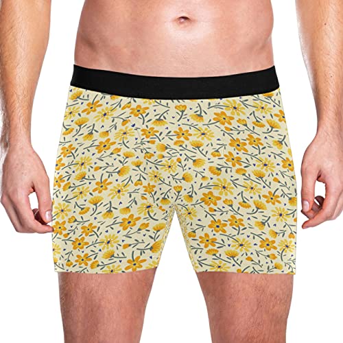 Bóxer para hombre de girasol amarillo Vnurnrn pack de 2 calzoncillos elásticos 2