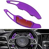 Aluminum Steering Wheel Paddle Shift Extension Cover Compatible with Subaru Forester Outback XV Crosstrek BRZ Impreza WRX Legacy 2pcs - Purple