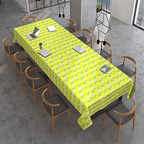 12 Pack Premium Disposable Plastic Tablecloth 54 Inch. x 108 Inch. Decorative Rectangle