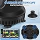 Mini Wasserpumpe (1800L/H, 25W) Teichpumpe/Brunnenpumpe/Aquarium Pumpe, Springbrunnenpumpe Maximale Sprühhöhe 1,8m, 4 Saugnäpfe an der Unterseite, 1,4 m Steckerkabel mit 2 Düsen(12/16mm),Geräuscharm