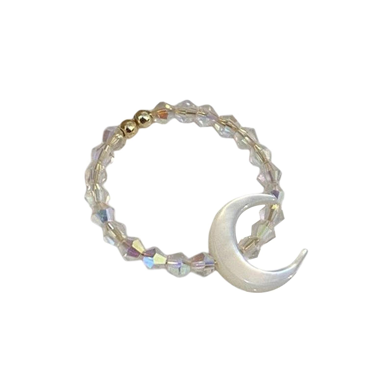 MYADDICTION Open Ring Moon Trendy Stylish Gifts for Women Girlfriend Dance Parties Jewelry & Watches | Fashion Jewelry | Rings