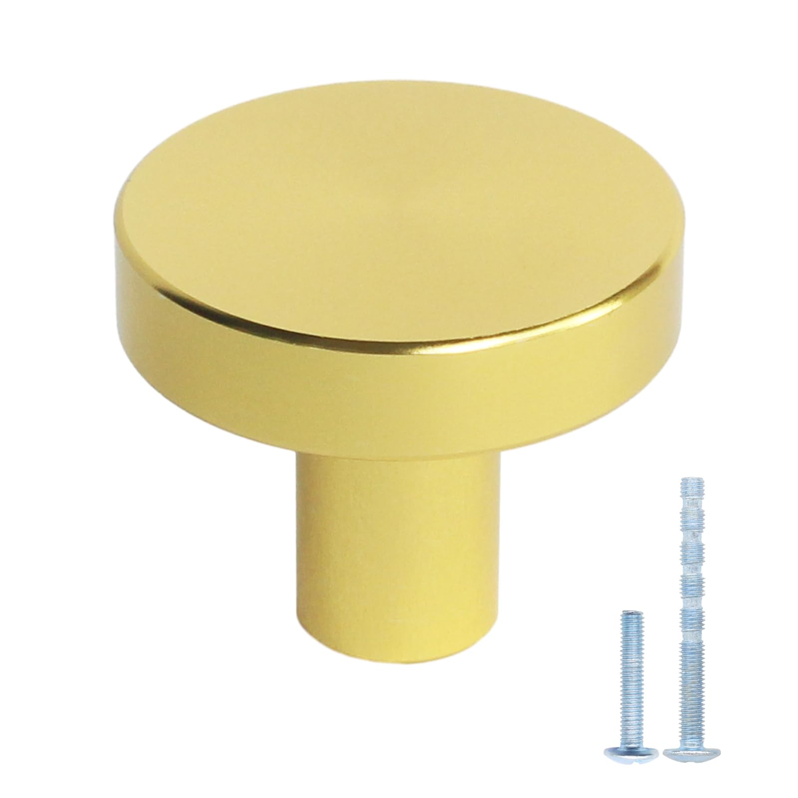 30 Pack Gold Kitchen Cabinet Knobs Dresser Knobs, Brushed Brass Drawer Knobs Gold Knobs for Cabinets, Brushed Gold Cabinet Hardware 1 inch