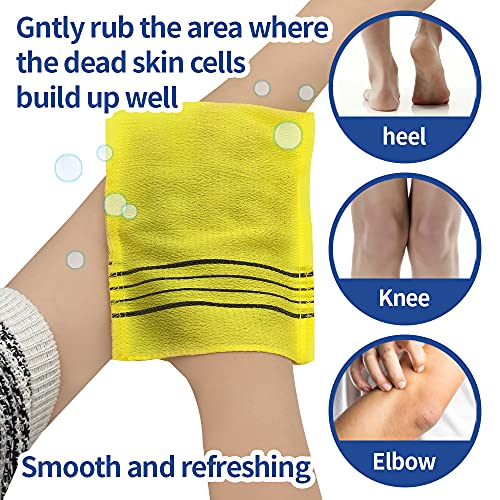 8-pcs-Asian-Exfoliating-Bath-Washcloth-Red-Green