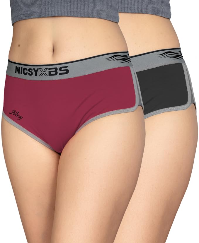 Women’s Panty Cotton Stretch Waist Elastic Belt Briefs Underwear – Comfortable Everyday Panties with Soft Elastic Waistband Panty for Women-image-30